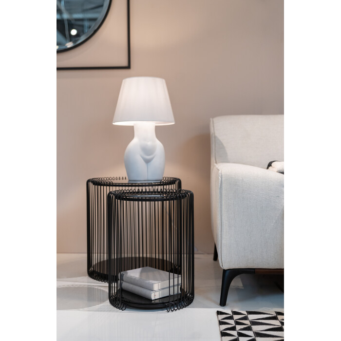 [87441] Side Table Wire Double Black (2/Set) - 2