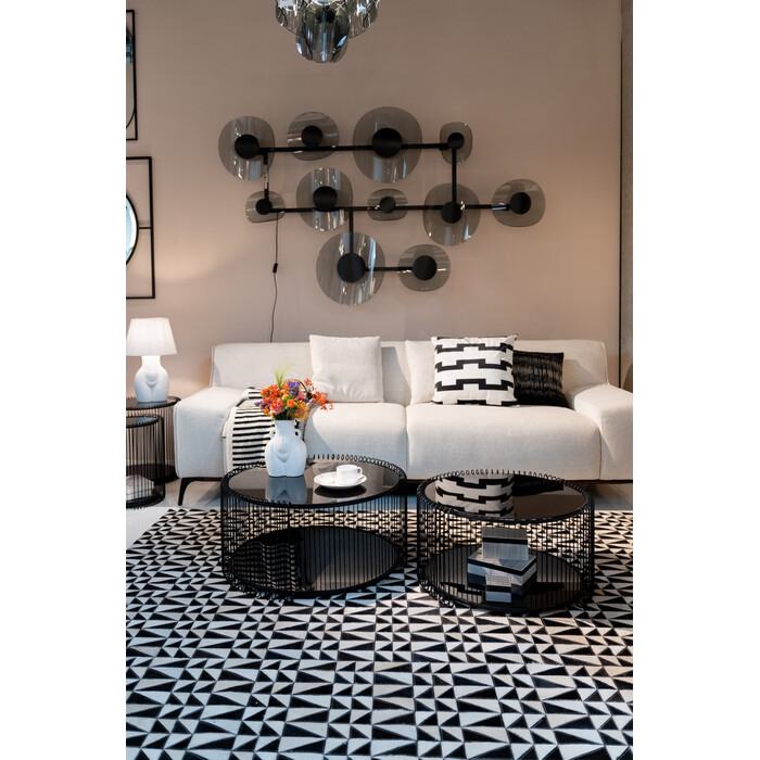 Coffee Table Wire Double Black (2/Set)