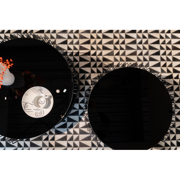 [87442] Coffee Table Wire Double Black (2/Set) - 2