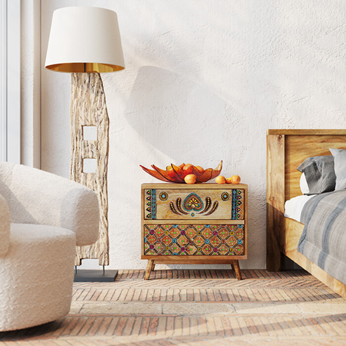 [87491] Petite commode Menorca 50x46cm - 1