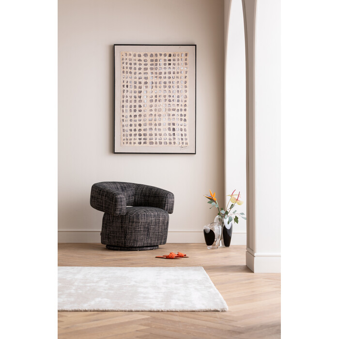 [87499] Fauteuil pivotant Maye Bow Gris - 1