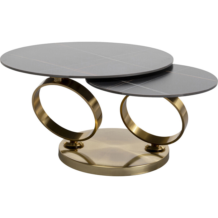 [87522] Coffee Table Beverly Gold 133x80cm