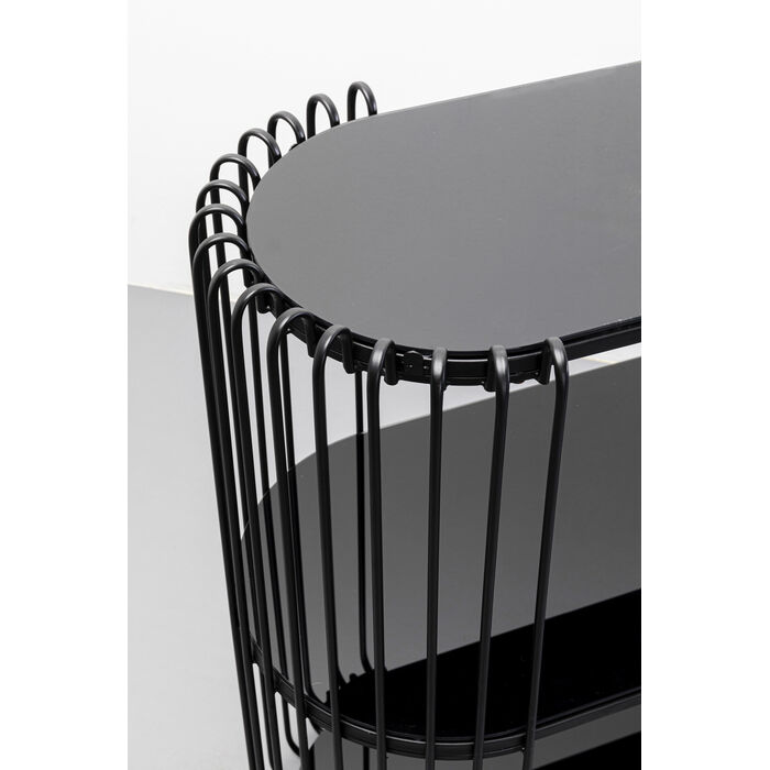 [87649] Console Wire noir 81x78cm - 3