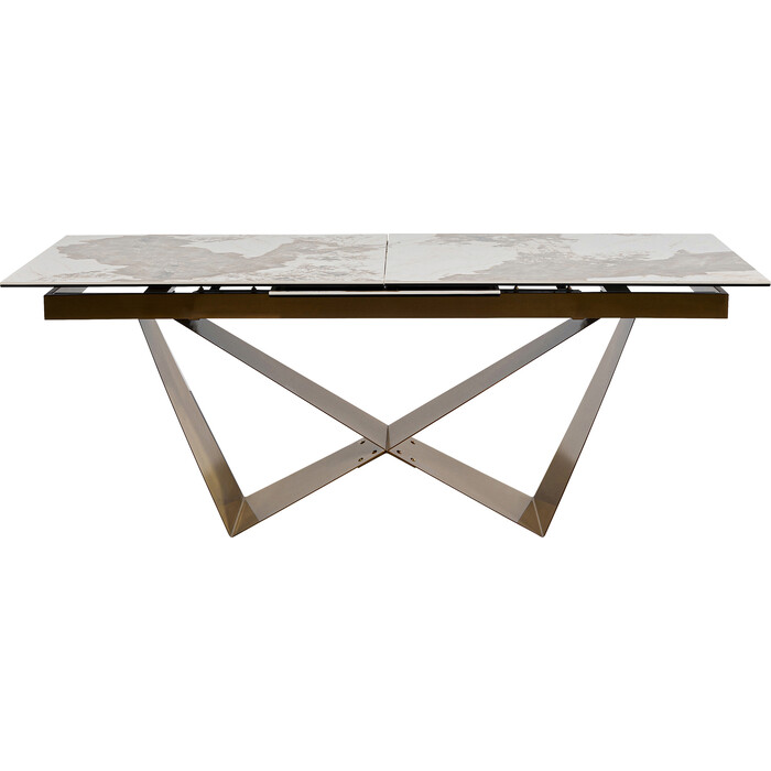 Mesa Ext. Connesso Latón 200(+60)x90cm