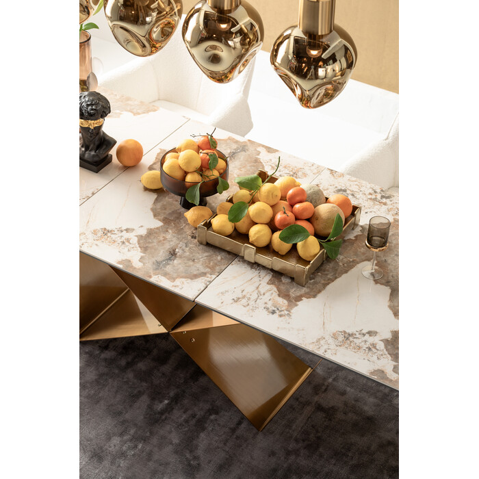 [87666] Extension Table Connesso Brass 200(+60)x90cm - 2