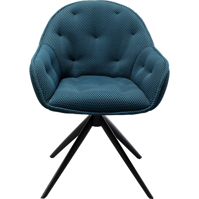 Chaise pivotante Carlito Mesh vert pétrole