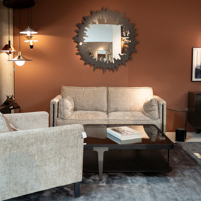 Sofa 2-Seater Victor Beige 178cm