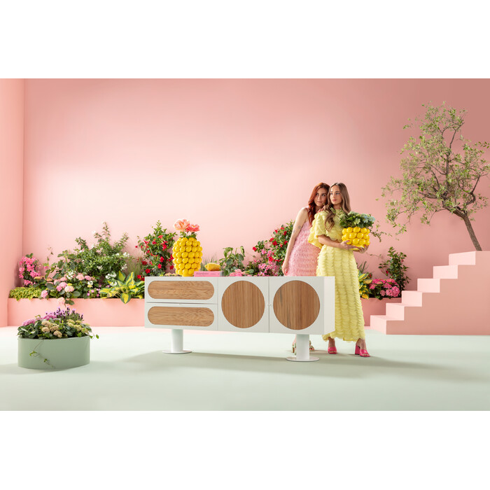 [87690] Sideboard Atomic White 183x76cm - 2