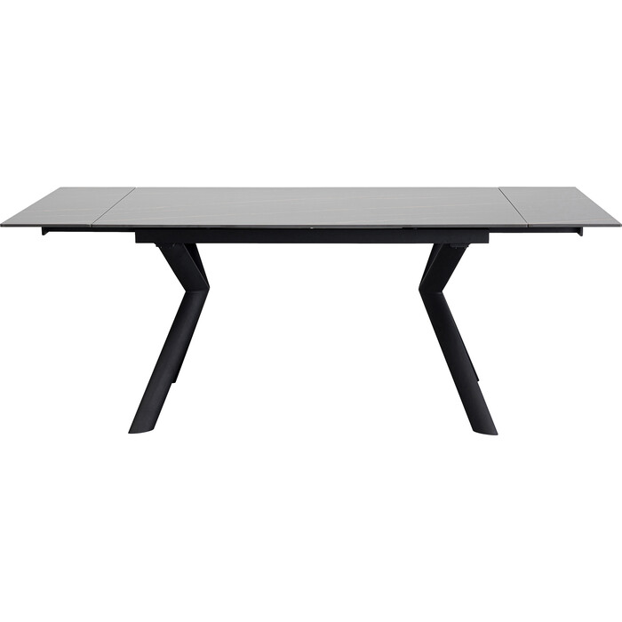Mesa Ext. Xenia Negro 140(+30+30)x80cm
