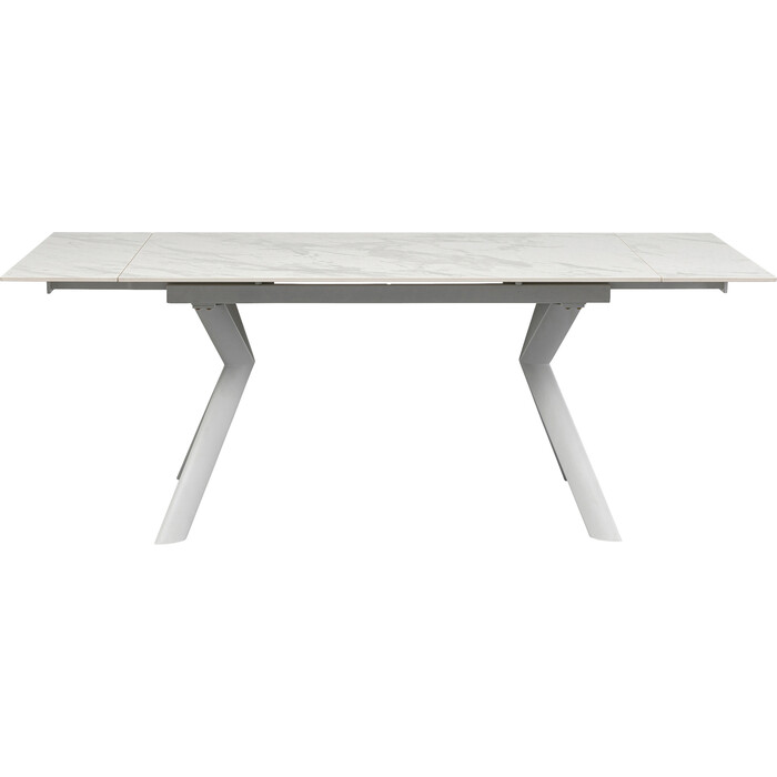 Mesa Ext. Xenia Blanco 140(+30+30)x80cm