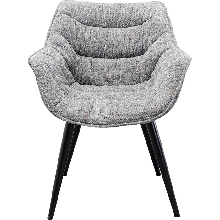 [87725] Chaise a. acc. Thelma mélange gris