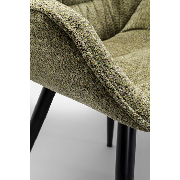 [87726] Chaise a. acc. Thelma mélange vert - 4