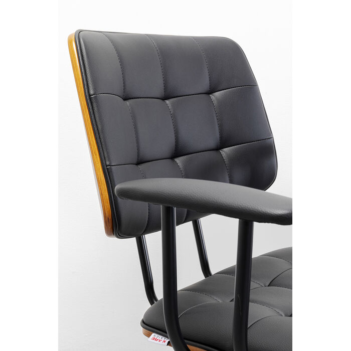 [87733] Chaise de bureau Nelly noir - 3