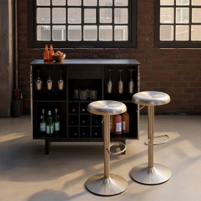 Bar Stool Kalea Silver