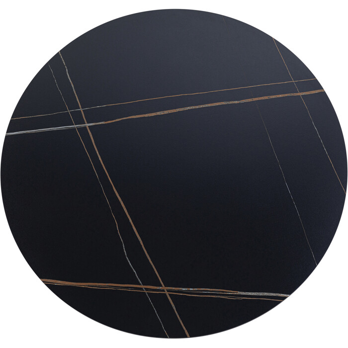 Plateau de table Invitation rond Ceramic noir Ø120