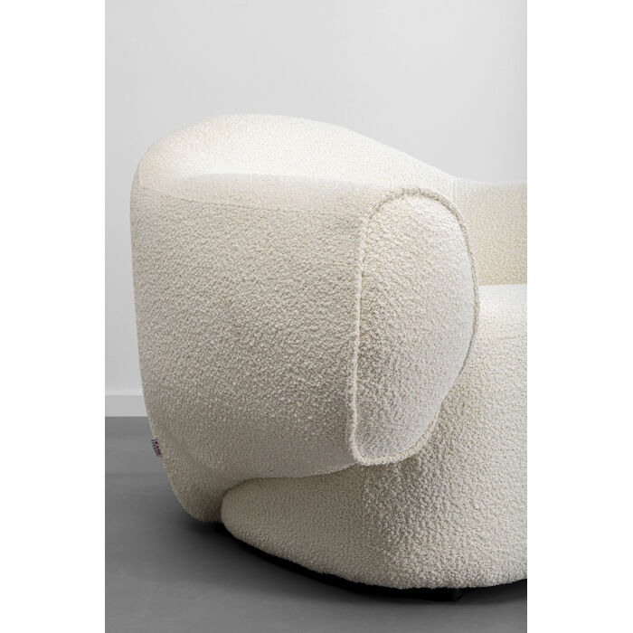 [87755] Fauteuil Dreamy bouclé crème - 3