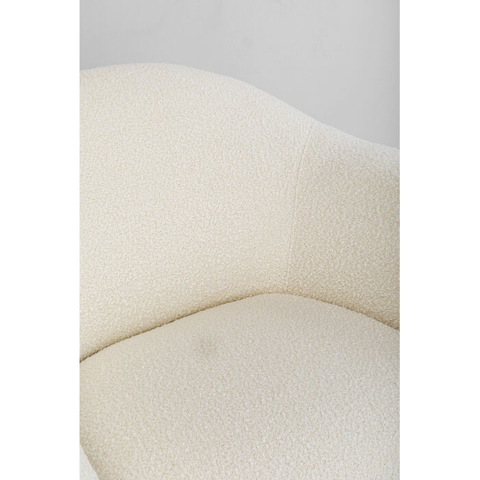 [87755] Fauteuil Dreamy bouclé crème - 4