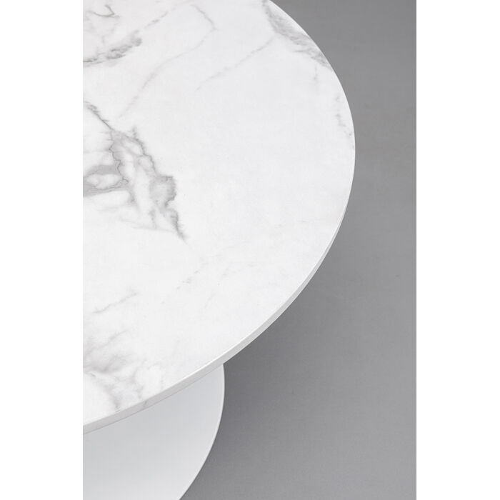 [87763] Table basse Schickeria Marbre blanc Ø80cm - 3