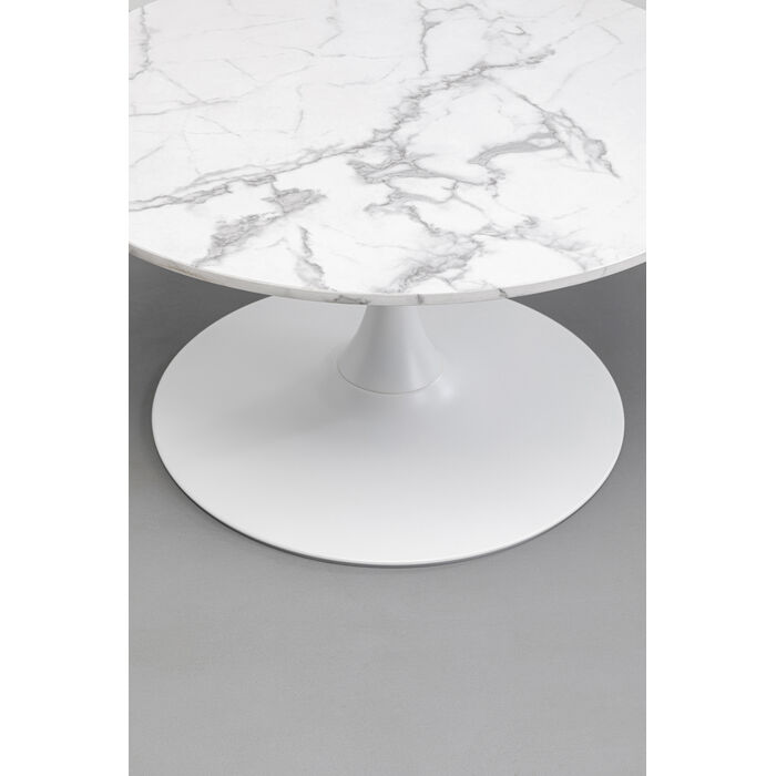 [87763] Table basse Schickeria Marbre blanc Ø80cm - 4