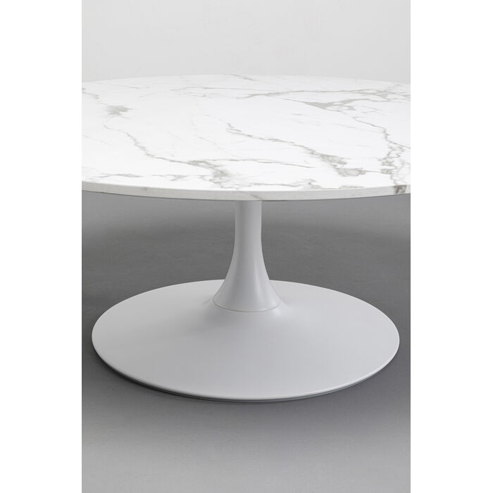 [87764] Coffee Table Schickeria Marble White Ø110cm - 3