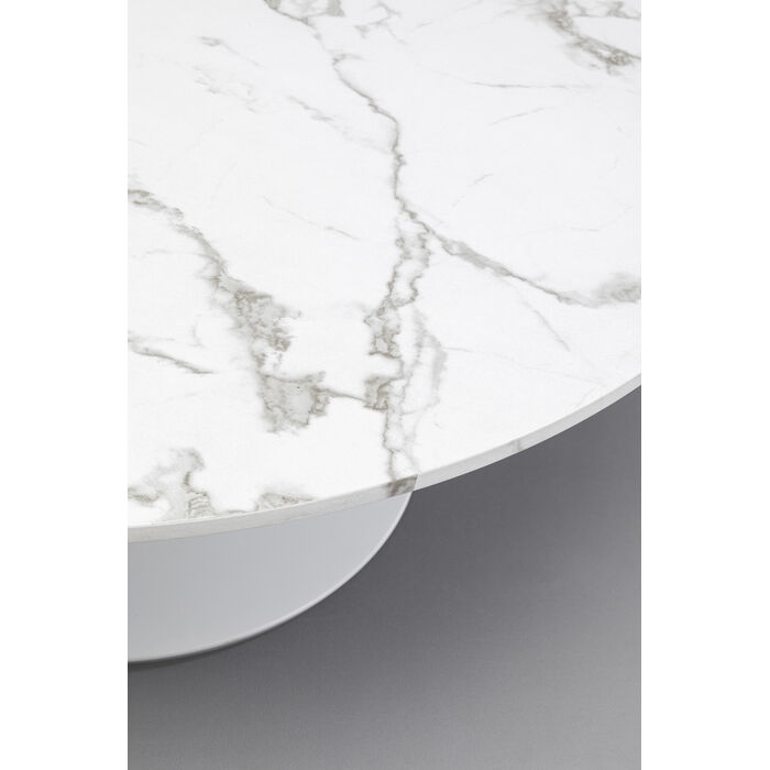 [87764] Coffee Table Schickeria Marble White Ø110cm - 4