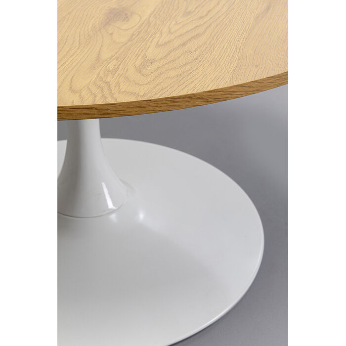 [87765] Mesa centro Schickeria Roble Blanco Ø80cm - 4