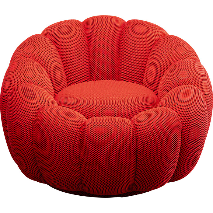 [87773] Fauteuil pivotant Peppo Bloom rouge