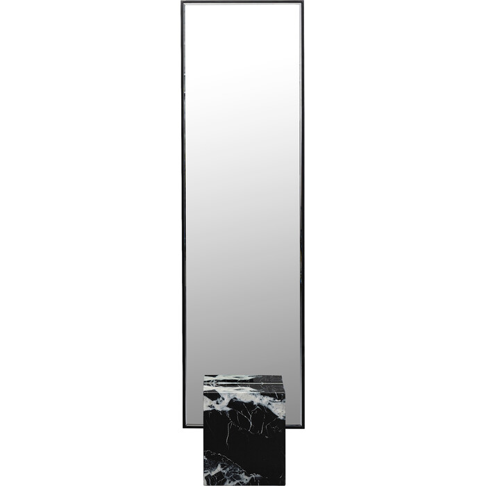 Miroir sur pied Hulda noir 46x180cm
