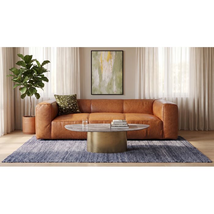 Canapea Cubetto Smart piele maro deschis 220cm
