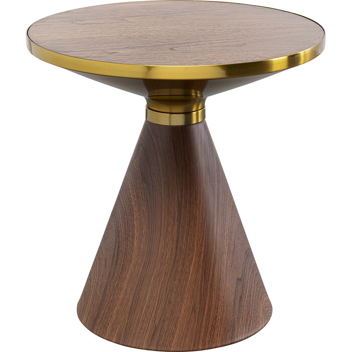 [87811] Coffee Table Cono Walnut Ø50cm