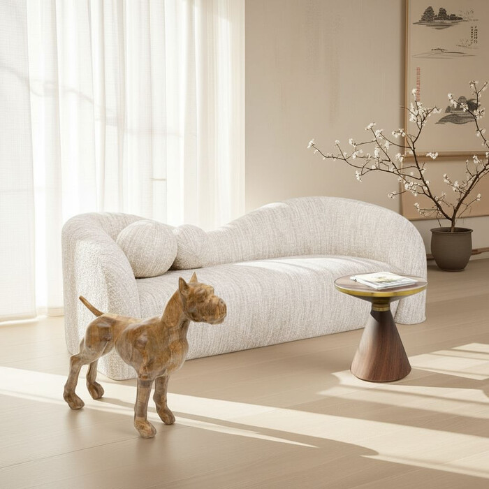 [87811] Coffee Table Cono Walnut Ø50cm - 1