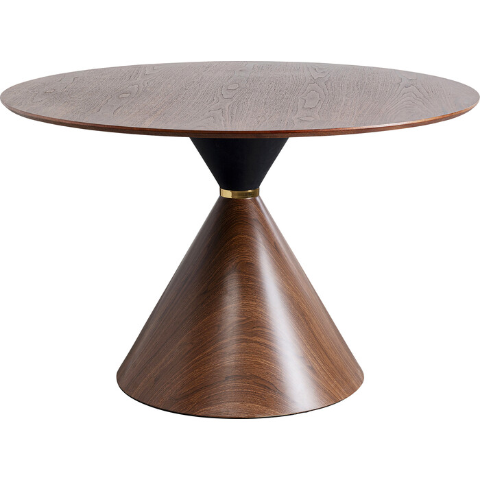 [87812] Table Cono Walnut Ø120cm