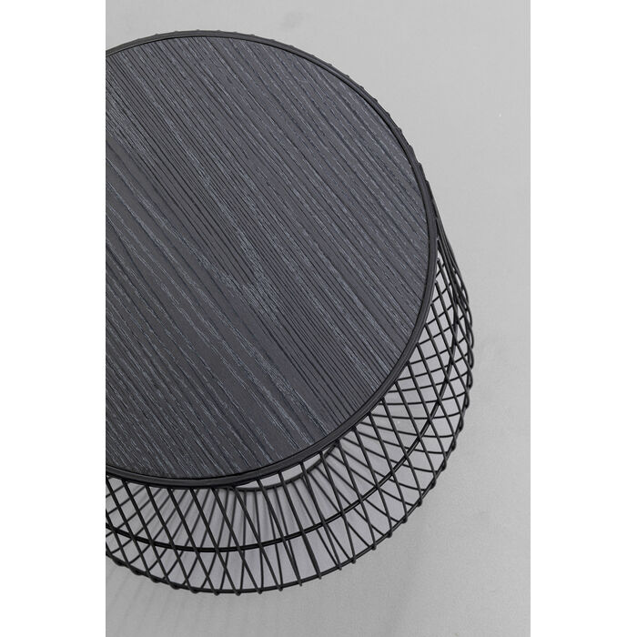 [87815] Side Table Beam Black Ø40cm - 3