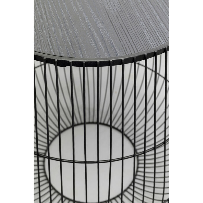 [87815] Side Table Beam Black Ø40cm - 4
