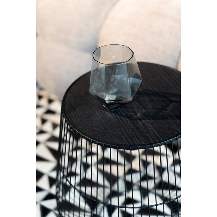 [87815] Side Table Beam Black Ø40cm - 2