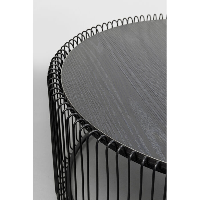[87816] Mesa centro Wire Negro Madera (2/Set) - 3