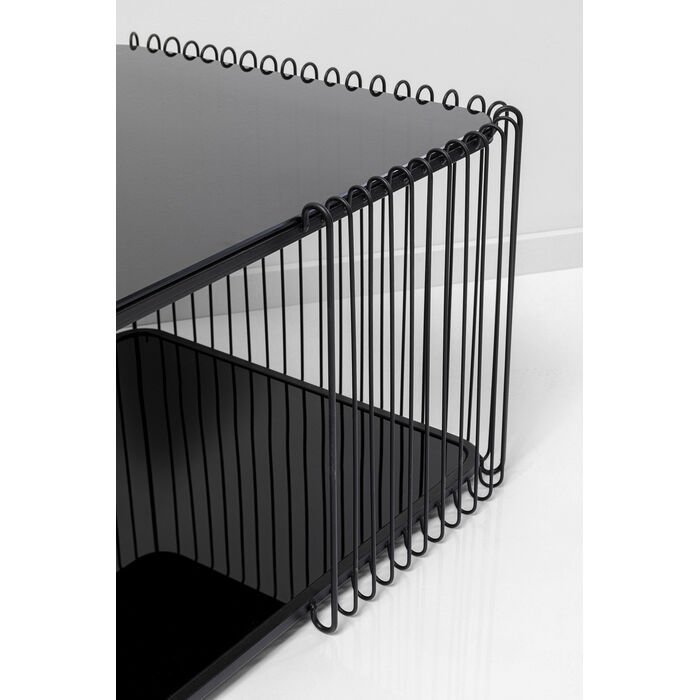 [87818] Mesa centro Wire Double Negro 120x60cm - 3