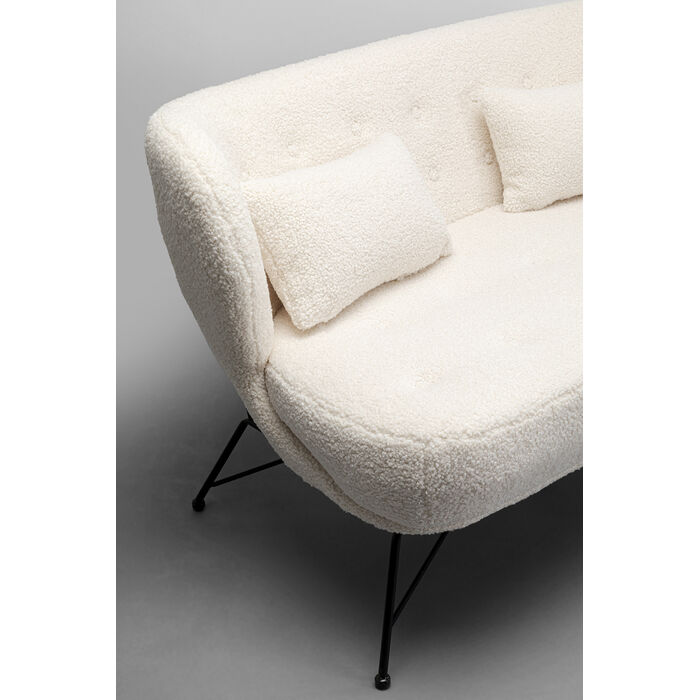 [87839] Sofá Jacky Boucle de 2 Teddy 139cm - 3