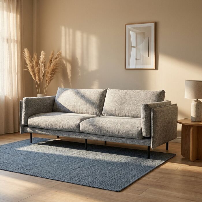 Sofa 2-Seater Pola Grey 230cm