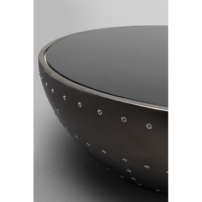 [87909] Table basse Lounge noir Graphite Ø83cm - 3