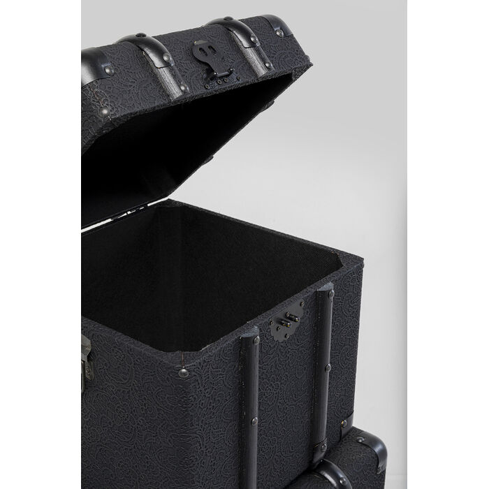 [87913] Trunk Voyage Black (3/Set) - 3
