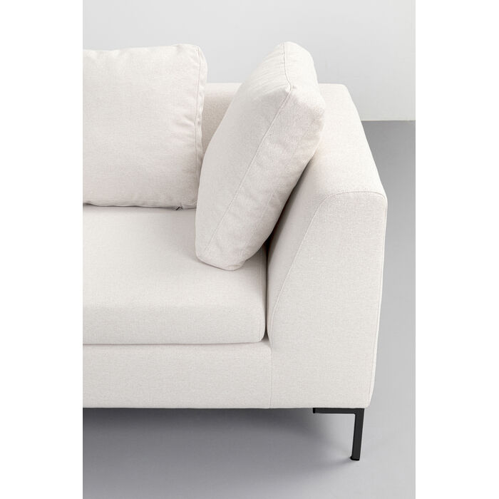 [87929] Canapé d'angle Gianni crème 250cm Gauche - 3