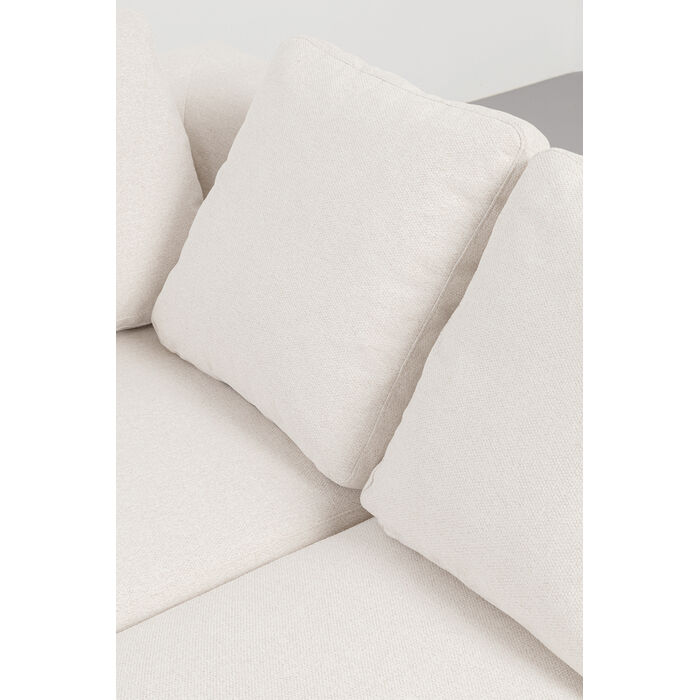 [87929] Canapé d'angle Gianni crème 250cm Gauche - 4