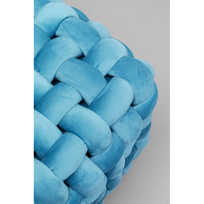 [87998] Stool Weave Square Blue 47x47cm - 3