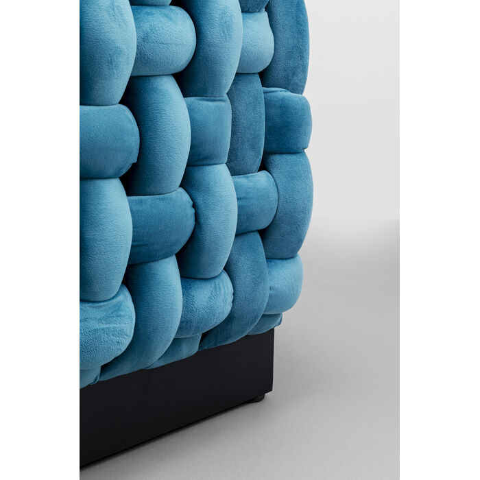 [87998] Stool Weave Square Blue 47x47cm - 4