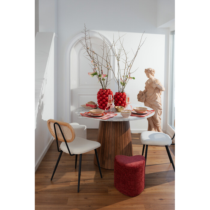 Stool Lovely Red 36x34cm