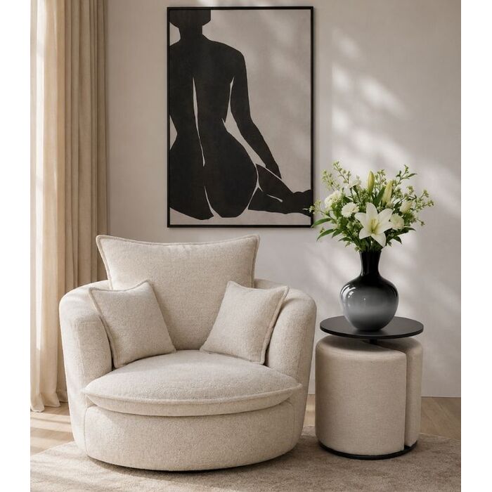 [88003] Side Table with Stool Better Together (2/part) - 2