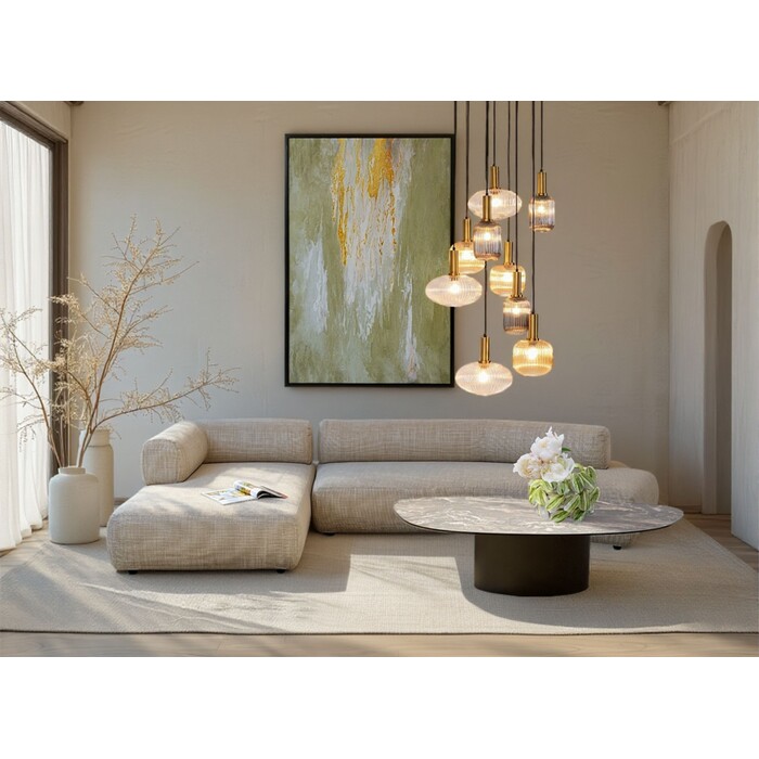 Corner Sofa Bow Left Cream