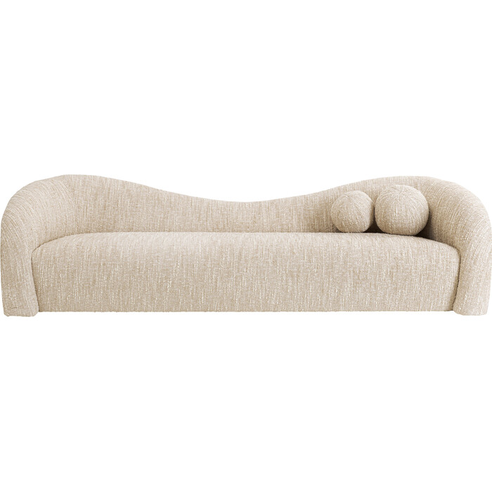 Sofa 3-Seater Livia Melange Cream 261cm