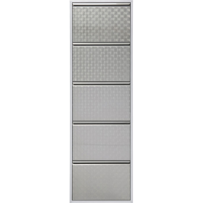 Shoe Container Caruso 5 Silver brushed